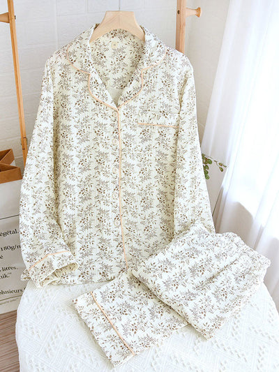 Carla | Women's Pyjama Set Floral Print Cotton 10