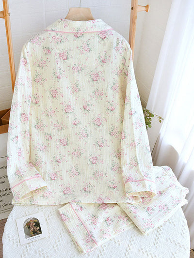Carla | Women's Pyjama Set Floral Print Cotton 1