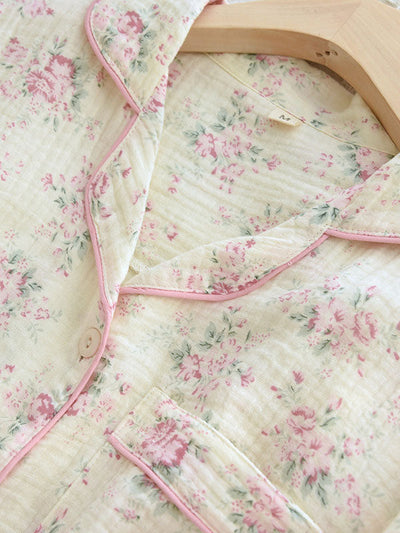 Carla | Women's Pyjama Set Floral Print Cotton 4