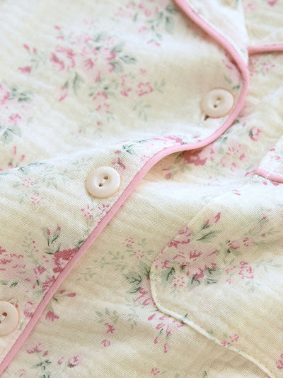 Carla | Women's Pyjama Set Floral Print Cotton 5