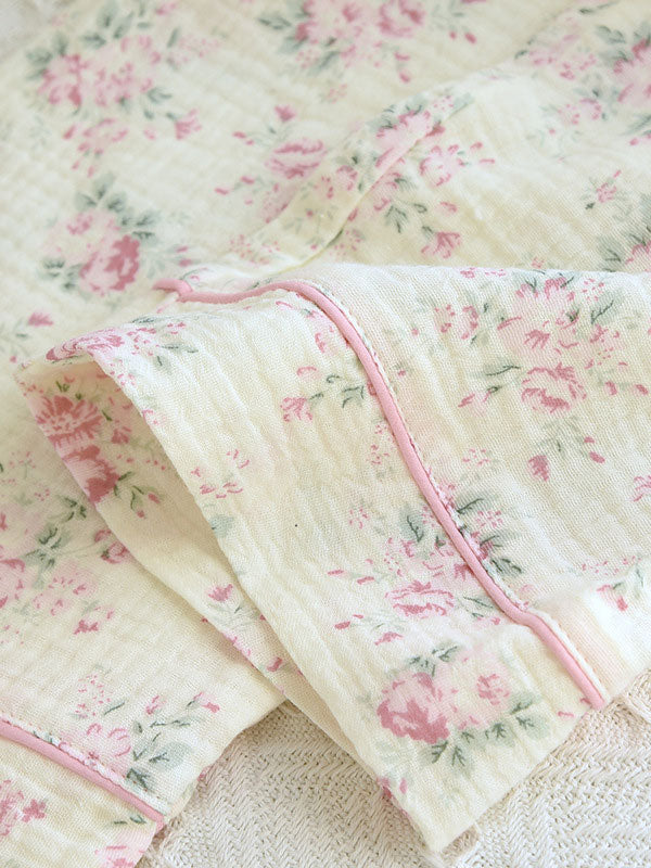 Carla | Women's Pyjama Set Floral Print Cotton 8