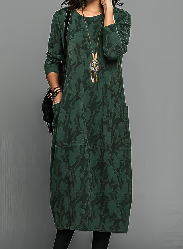 Danielle | Winter Dress with Pockets in Elegant Prints for Women 1