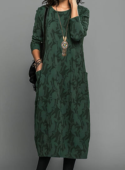 Danielle | Winter Dress with Pockets in Elegant Prints for Women 1