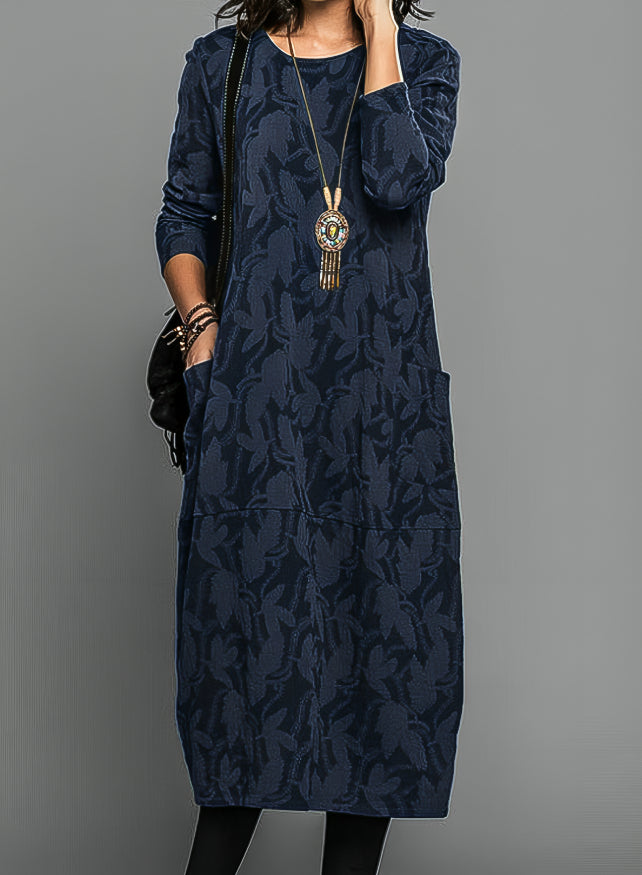 Danielle | Winter Dress with Pockets in Elegant Prints for Women 2