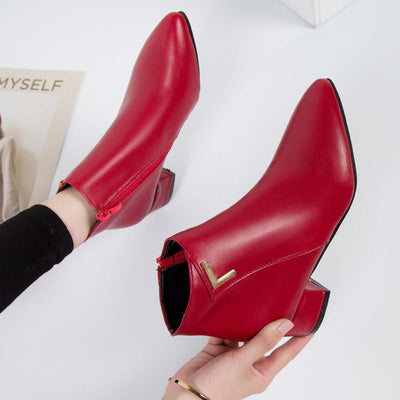 Isla | Women's Black Leather Ankle Boots 2