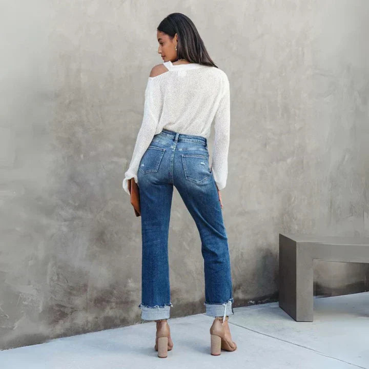 Lily | Women's High-Waisted Relaxed Jeans 1