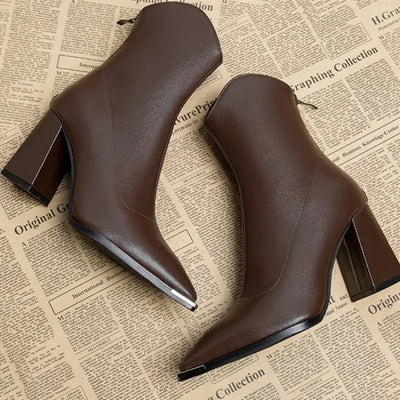 Olivia | Women's Chelsea Boots with Chrome Tip 4