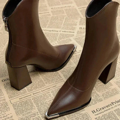 Olivia | Women's Chelsea Boots with Chrome Tip 5