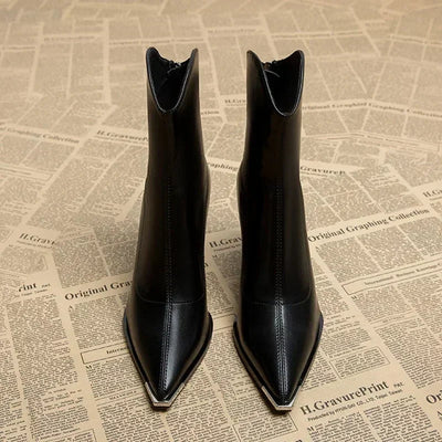 Olivia | Women's Chelsea Boots with Chrome Tip 6