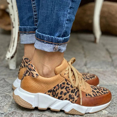 Selene | Leopard Print Sneakers with Chunky Sole 2