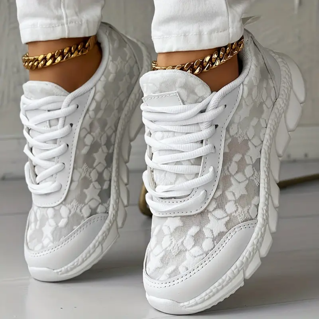 Sophia | Sneakers Lace Mesh Upper Cushioned Sole 0