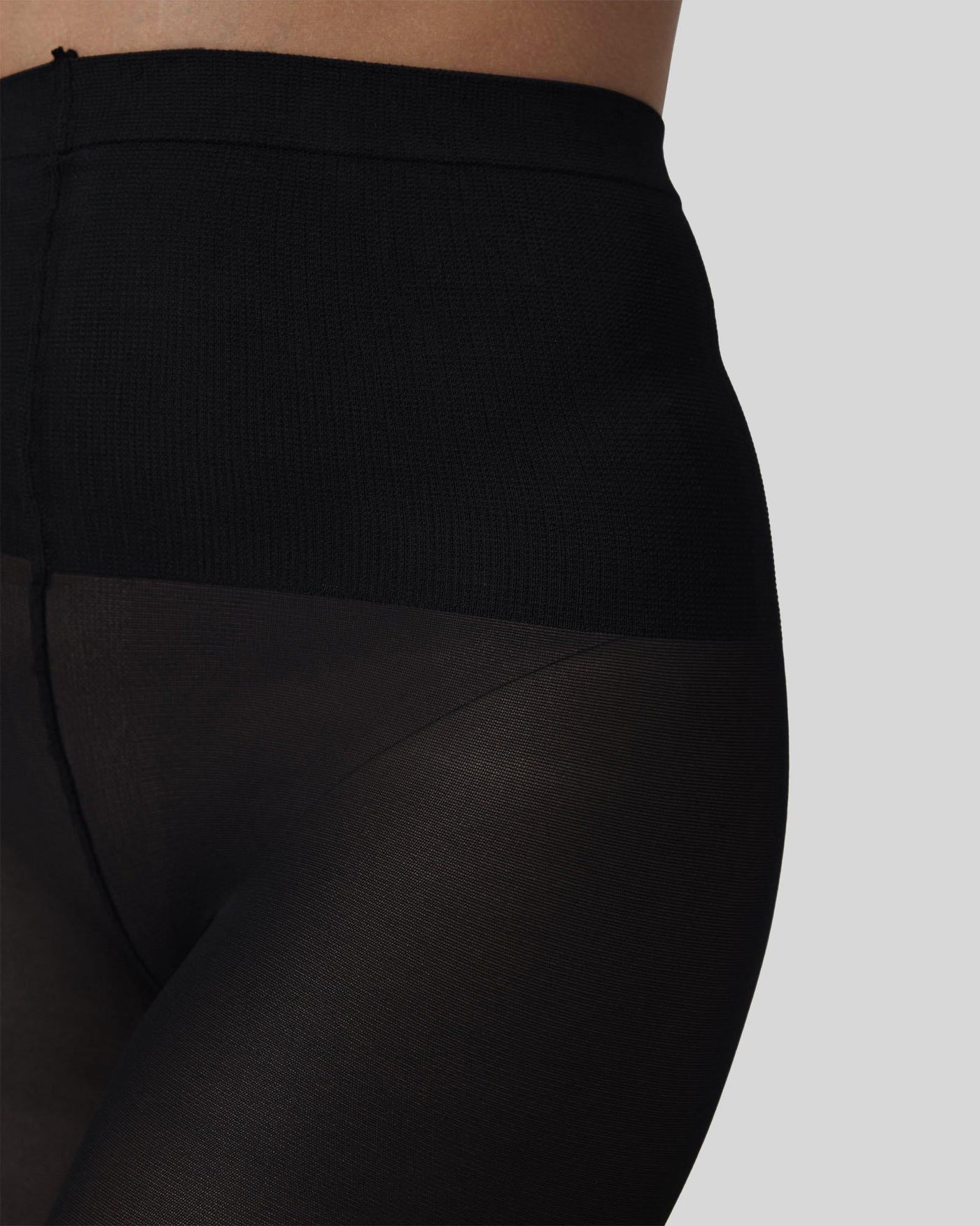 Sophia | Women's Black Tights 30 Denier Semi-Sheer Comfort Waistband 1