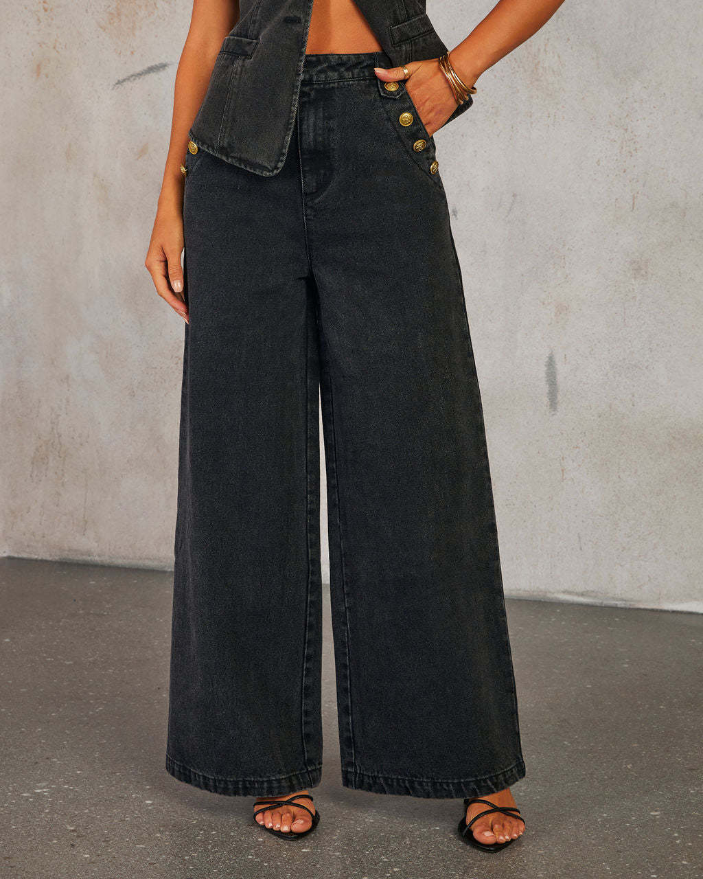 Sophia | Women's Denim Vest with Button-Down Closure 5