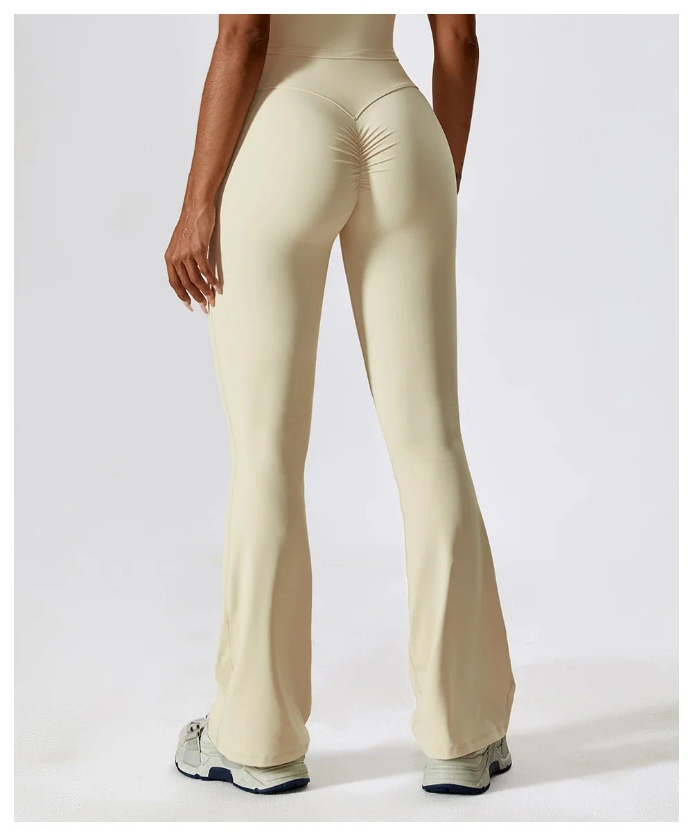 Sophia | Women's Flare Leggings High-Waisted Soft Brushed Fabric 6