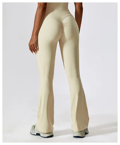 Sophia | Women's Flare Leggings High-Waisted Soft Brushed Fabric 6