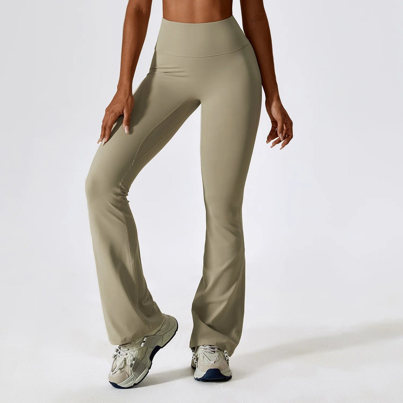Sophia | Women's Flare Leggings High-Waisted Soft Brushed Fabric 9