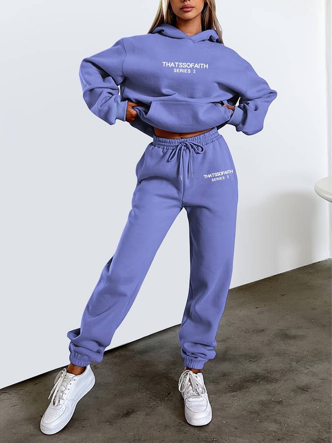 Sophia | Women's Hoodie and Jogger Set with Drawstring Waist 3