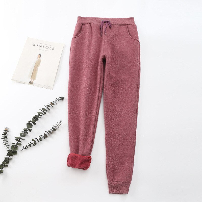 Sophia | Women's Joggers Trousers Drawstring Waist Soft Lined 0