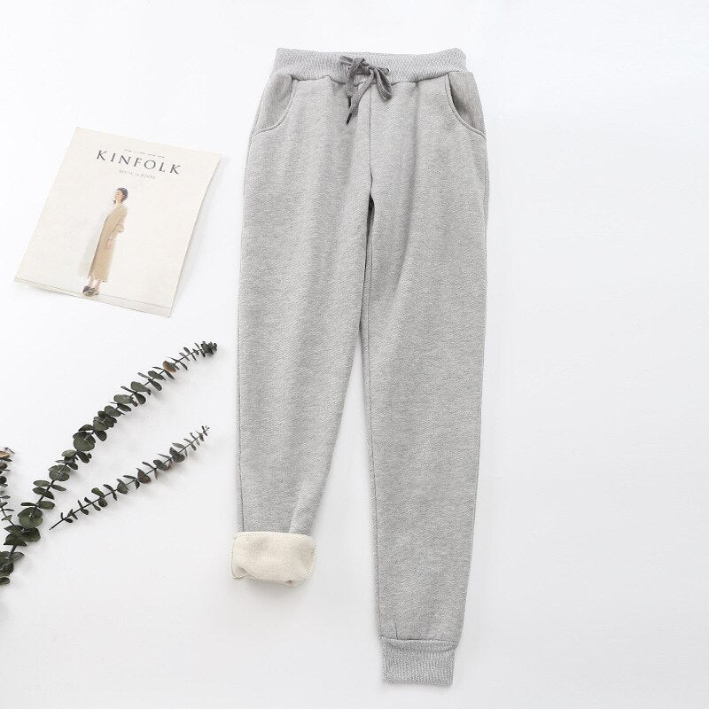 Sophia | Women's Joggers Trousers Drawstring Waist Soft Lined 3