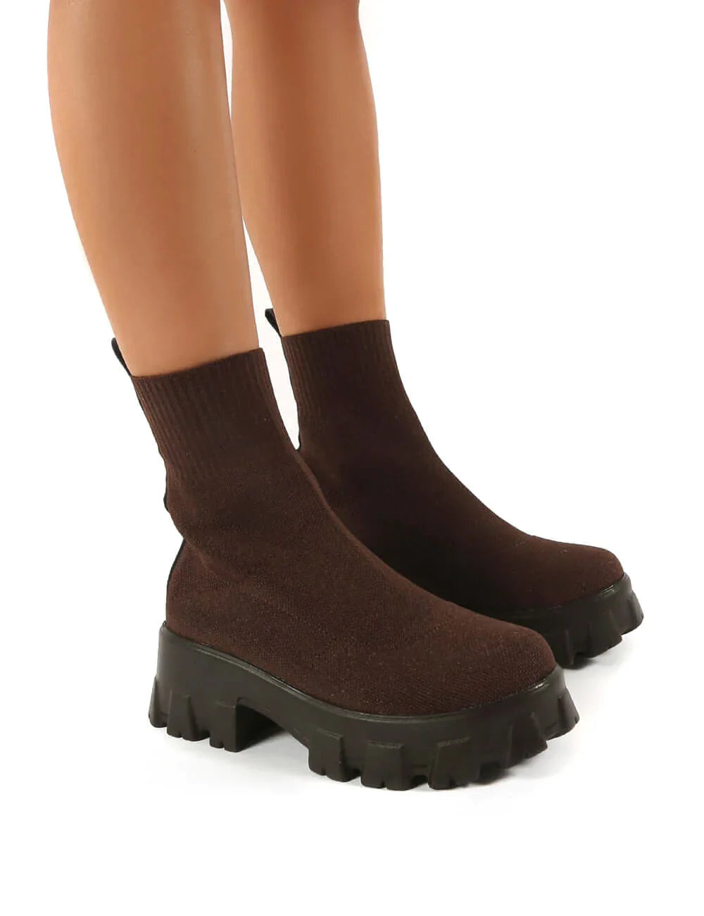Sophia | Women's Platform Ankle Boots Chunky Lug Sole Stretchy Fit 1