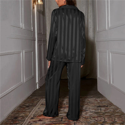 Sophia | Women's Silk Pyjama Set Long Sleeve Button Up with Matching Trousers 8