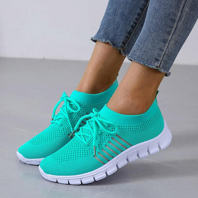 Sophia | Women's Sneakers Breathable Knit Lace-Up Fit 10