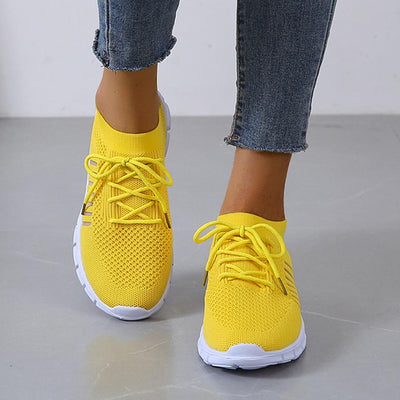 Sophia | Women's Sneakers Breathable Knit Lace-Up Fit 12