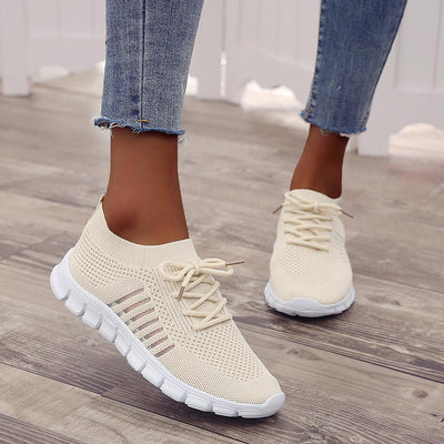 Sophia | Women's Sneakers Breathable Knit Lace-Up Fit 13