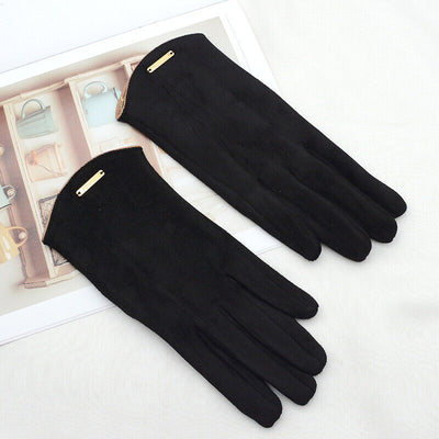 Sophie | Winter Gloves Suede with Smartphone Touch Capability 4