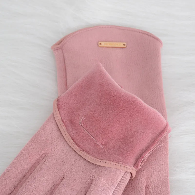 Sophie | Winter Gloves Suede with Smartphone Touch Capability 6