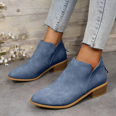 Sophie | Women's Black Ankle Boots with Zipper Closure 14