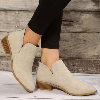 Sophie | Women's Black Ankle Boots with Zipper Closure 1