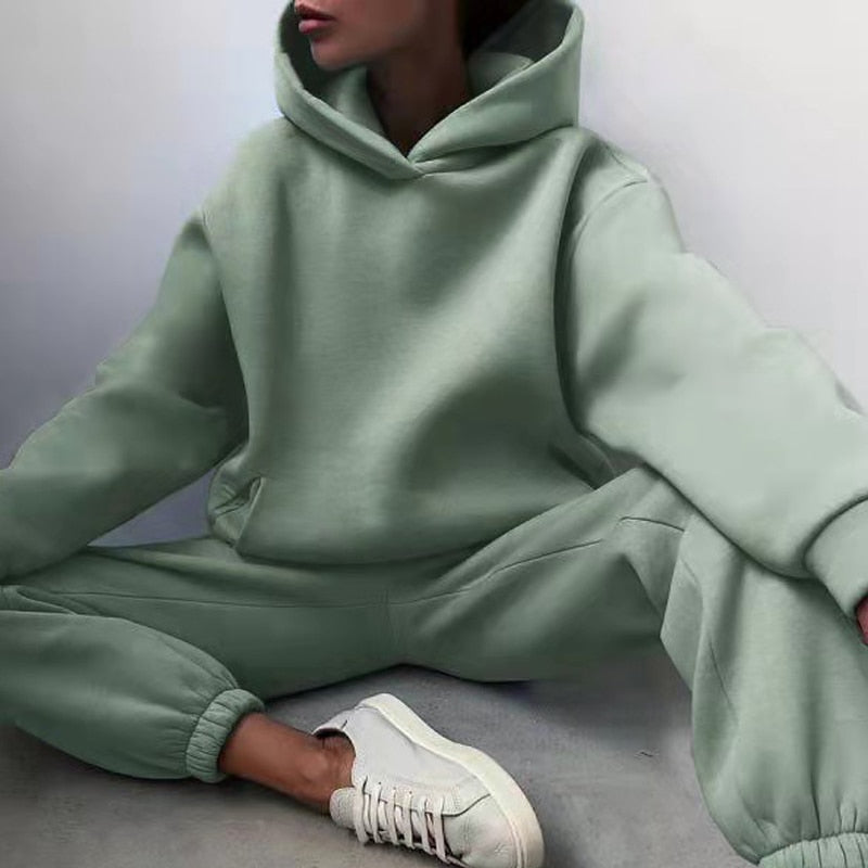 Sophie | Women's Jogger Set Relaxed Fit Pullover Hoodie with Elastic Waist 4