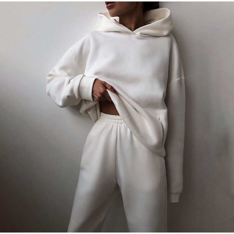 Sophie | Women's Jogger Set Relaxed Fit Pullover Hoodie with Elastic Waist 9