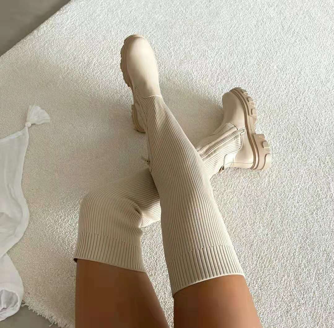 Sophie | Women’s Over The Knee Sock Boots with Flexible Upper 2
